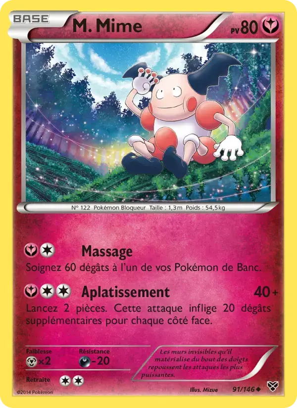 Carte Pokémon M. Mime #91 — XY