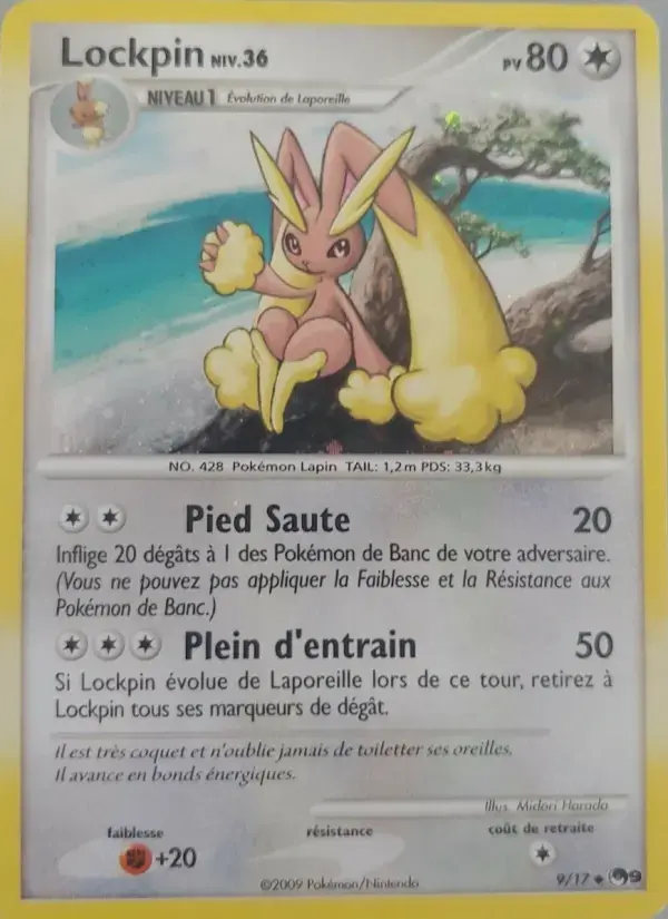 Carte Pokémon Lockpin #9 — POP 9