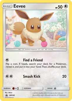 Carte Pokémon Évoli #SM184 — Promos Soleil et Lune