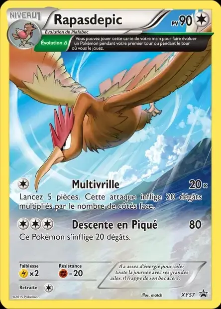 Carte Pokémon Rapasdepic #XY57 — Jumbo