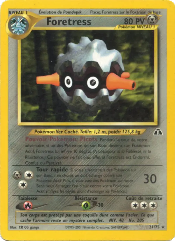Carte Pokémon Foretress #21 — Neo Discovery