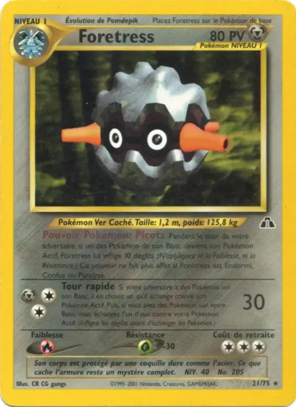 Carte Pokémon Foretress #21 — Neo Discovery