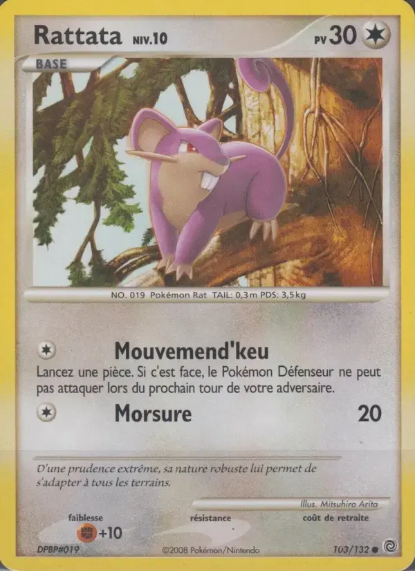 Carte Pokémon Rattata #103 — Merveilles Secrètes