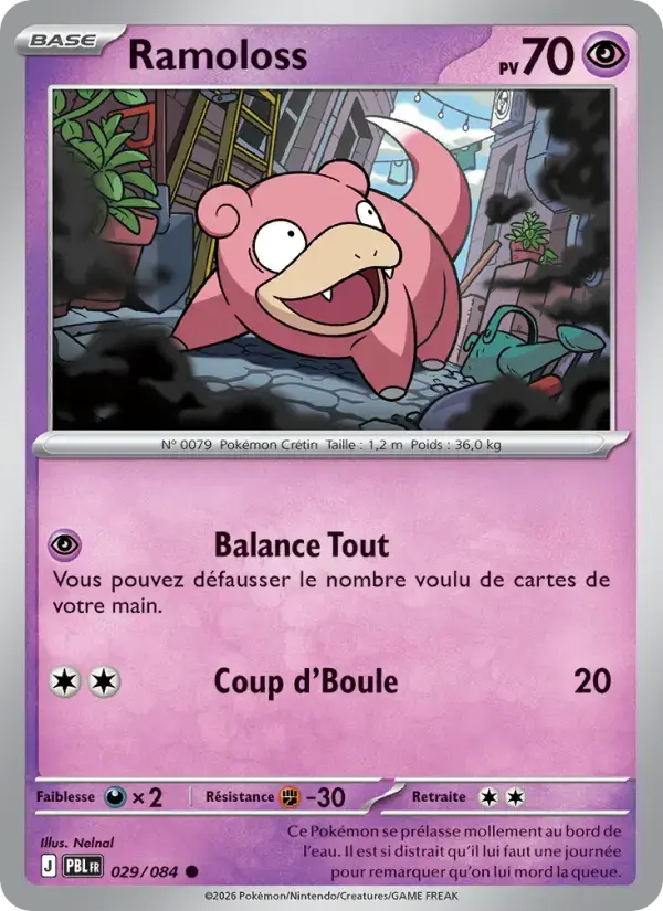Carte Pokémon Ramoloss #029 — Nuit Noire