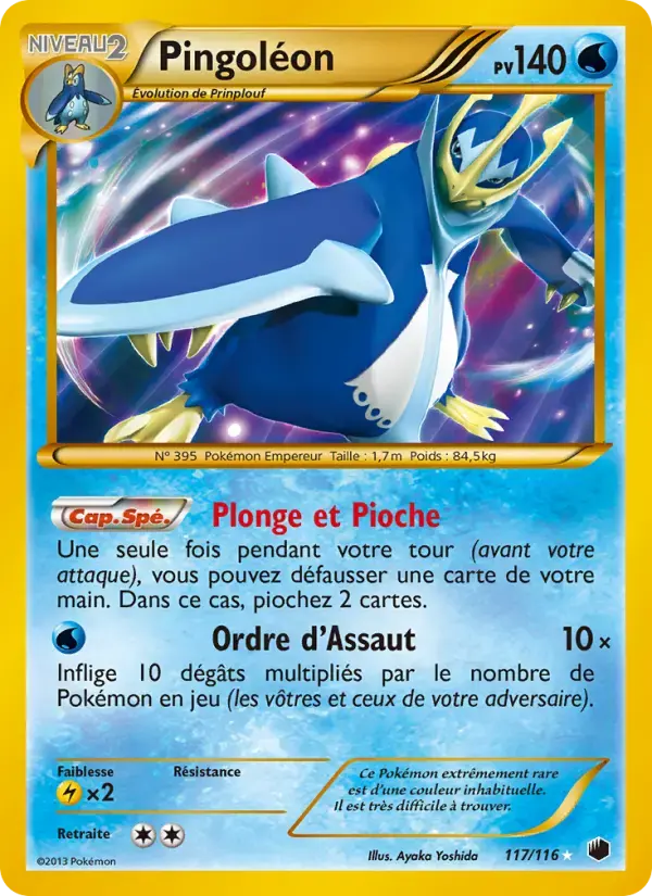 Carte Pokémon Pingoléon #117 — Glaciation Plasma