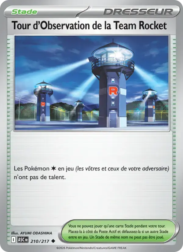 Carte Pokémon Tour d'Observation de la Team Rocket #210 — Héros Transcendants
