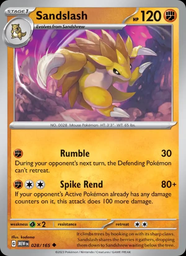 Sandslash #028 — 151