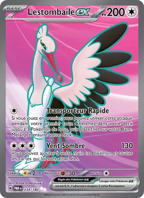 Carte Pokémon Lestombaile-ex #234 — Faille Paradoxe