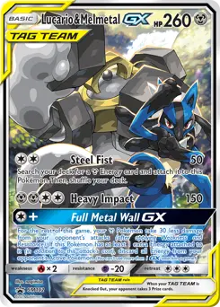 Lucario & Melmetal GX #SM192 — Sun & Moon Promos