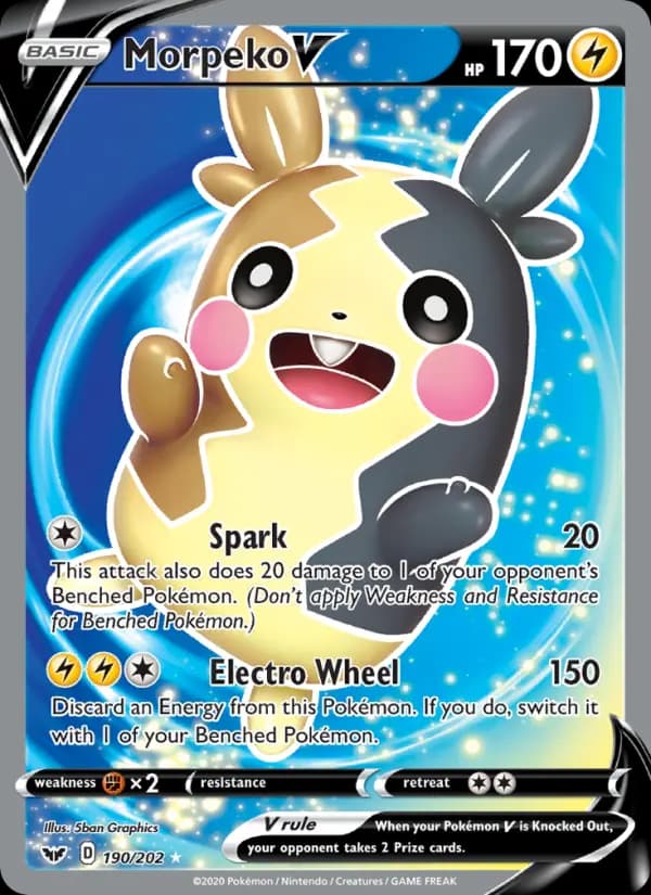 Morpeko V #190 — Sword & Shield