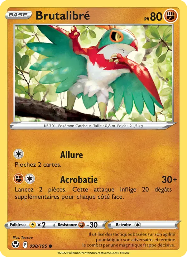 Carte Pokémon Brutalibré #098 — Tempête Argentée