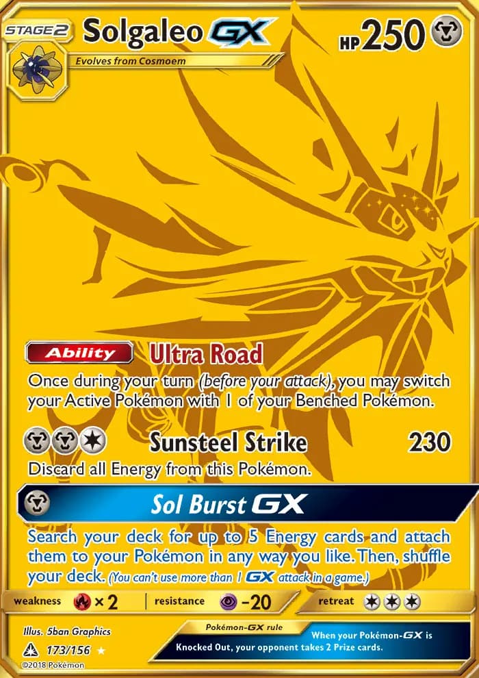 Solgaleo GX #173 — Ultra Prism
