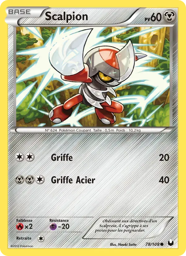 Carte Pokémon Scalpion #78 — Explorateurs Obscurs