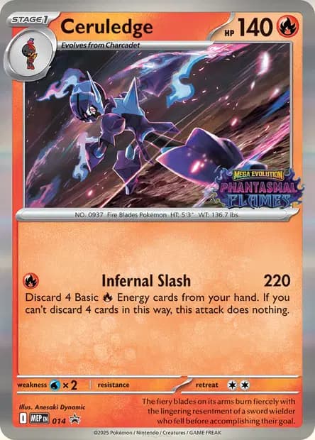 Ceruledge #014 — Mega Evolution Promos