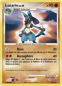 Carte Pokémon Lucario #6 — Diamant et Perle