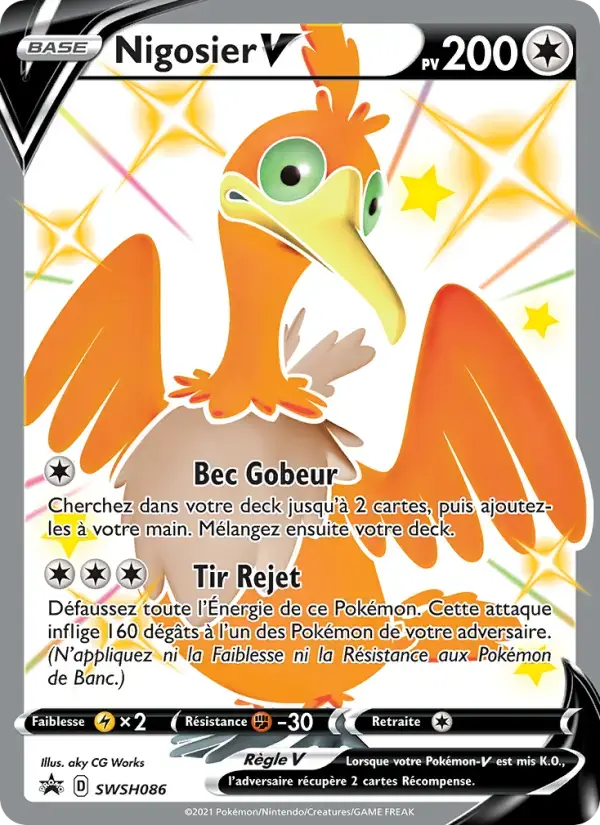 Carte Pokémon Nigosier V #SWSH086 — Promos Épée et Bouclier