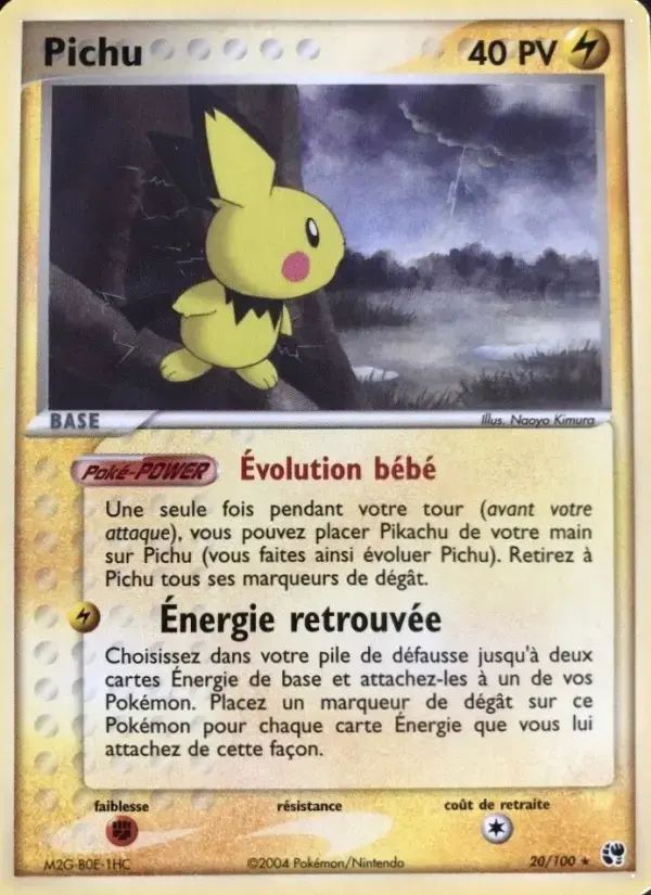 Carte Pokémon Pichu #20 — Tempête de Sable