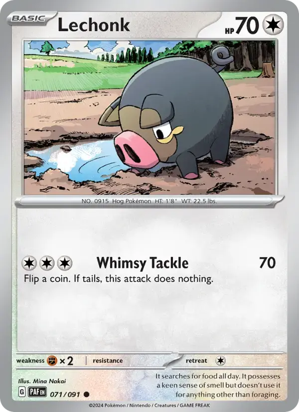 Lechonk #071 — Paldean Fates