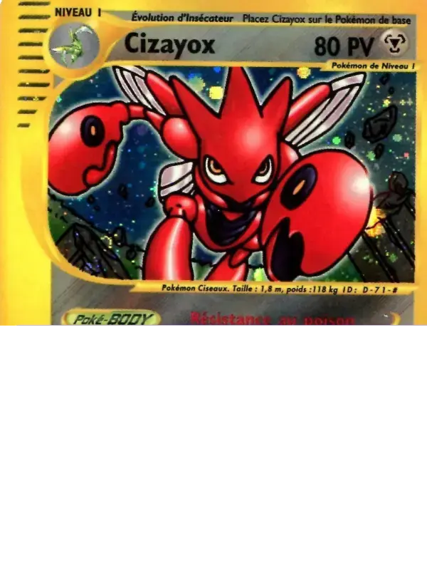 Carte Pokémon Cizayox #H21 — Aquapolis