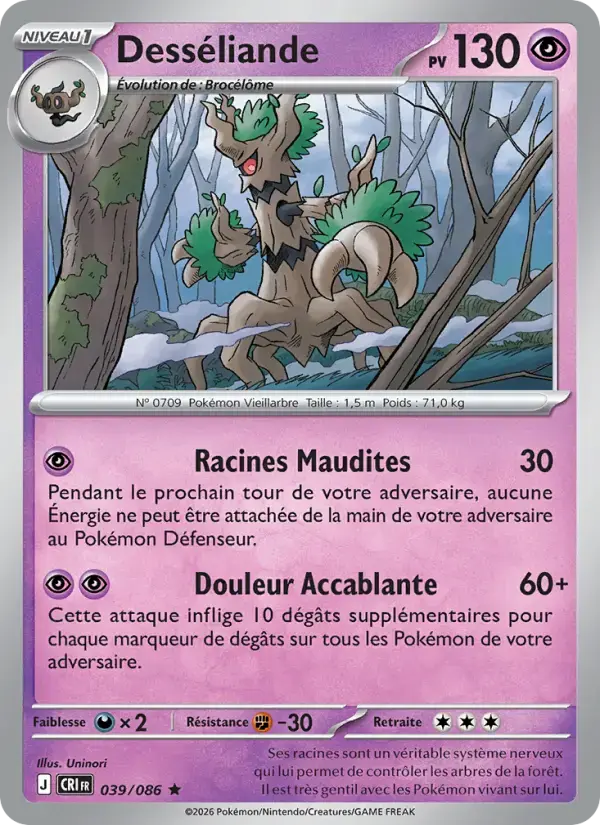 Carte Pokémon Desséliande #039 — Chaos Ascendant