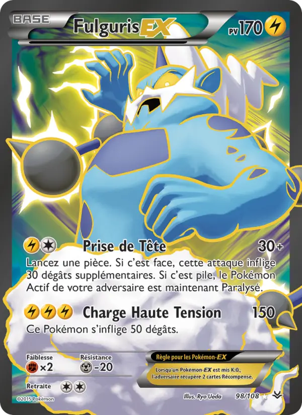 Carte Pokémon Fulguris EX #98 — Ciel Rugissant