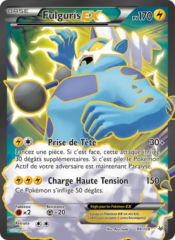 Carte Pokémon Fulguris EX #98 — Ciel Rugissant