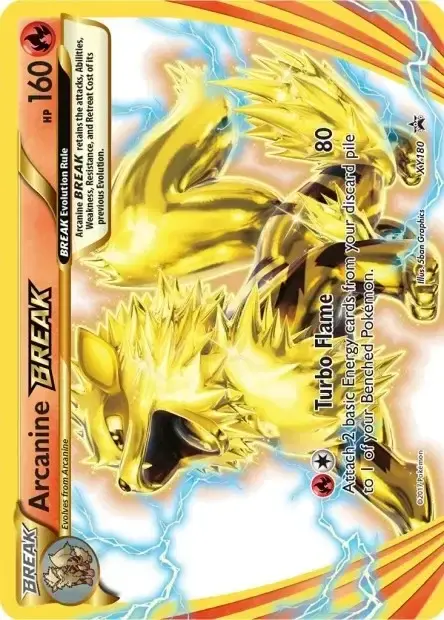 Carte Pokémon Arcanin TURBO #XY180 — Jumbo
