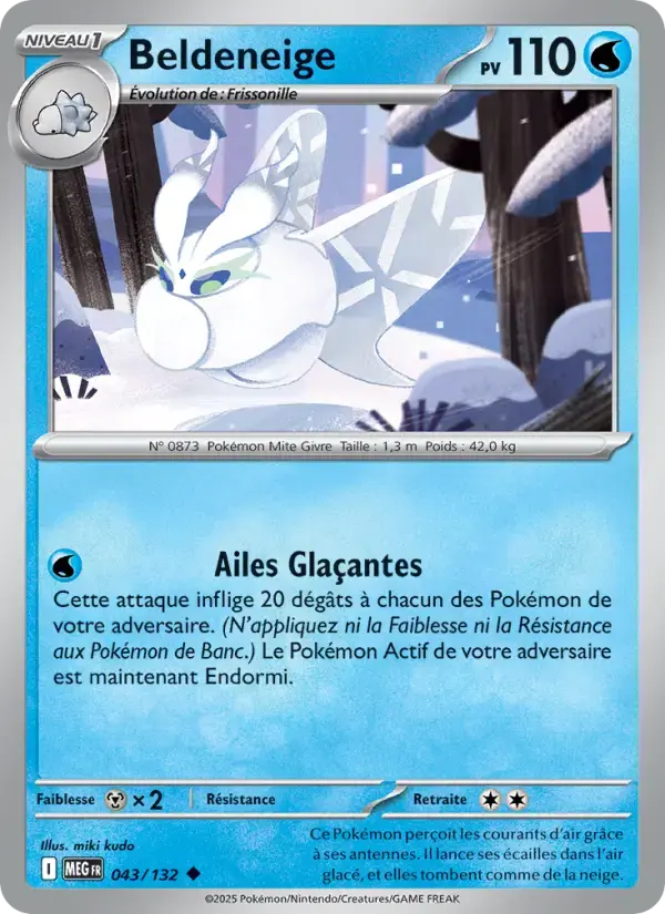 Carte Pokémon Beldeneige #043 — Méga-Évolution