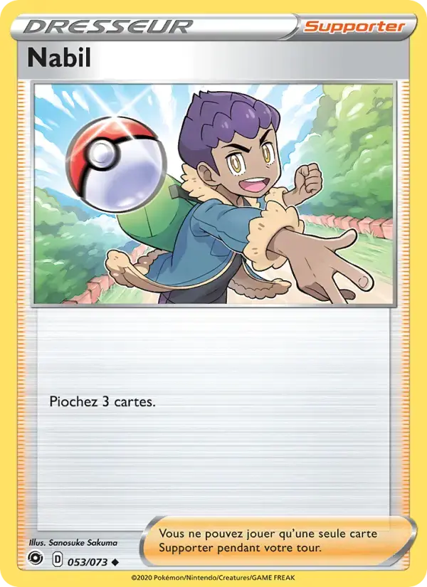Carte Pokémon Nabil #53 — La Voie du Maître