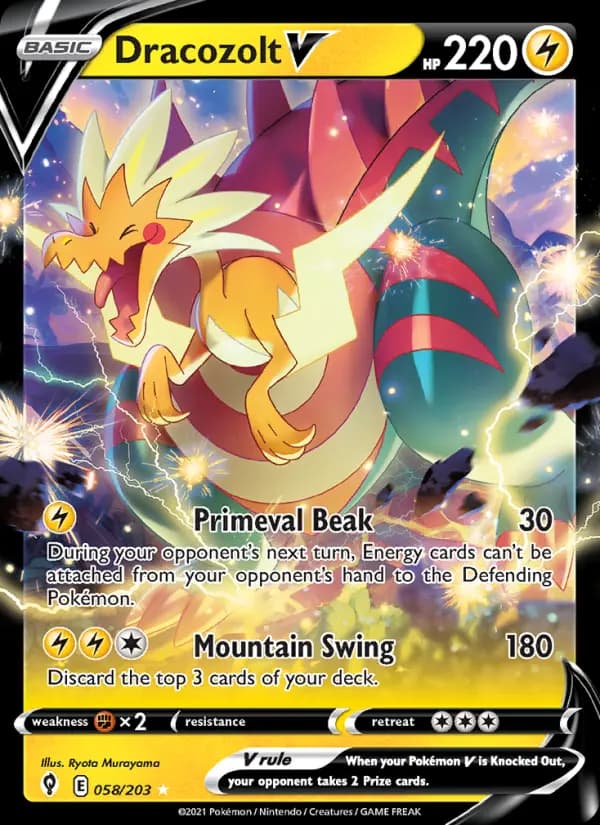 Dracozolt V #58 — Evolving Skies