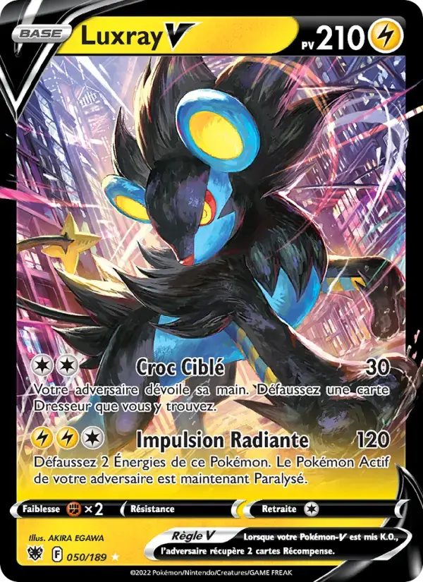 Carte Pokémon Luxray V #050 — Astres Radieux