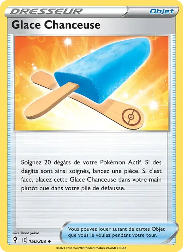 Carte Pokémon Glace Chanceuse #150 — Évolution Céleste