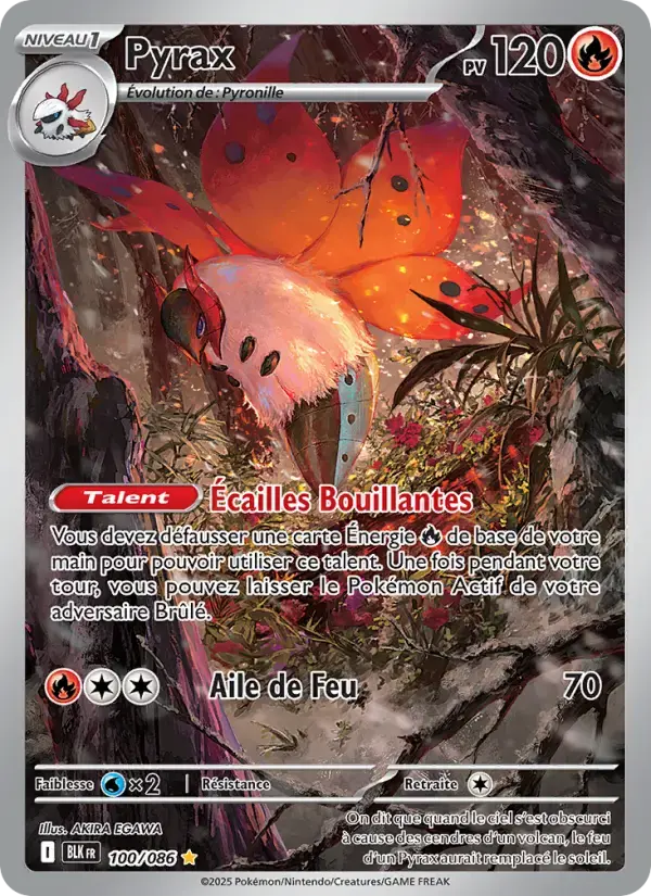 Carte Pokémon Pyrax #100 — Foudre Noire