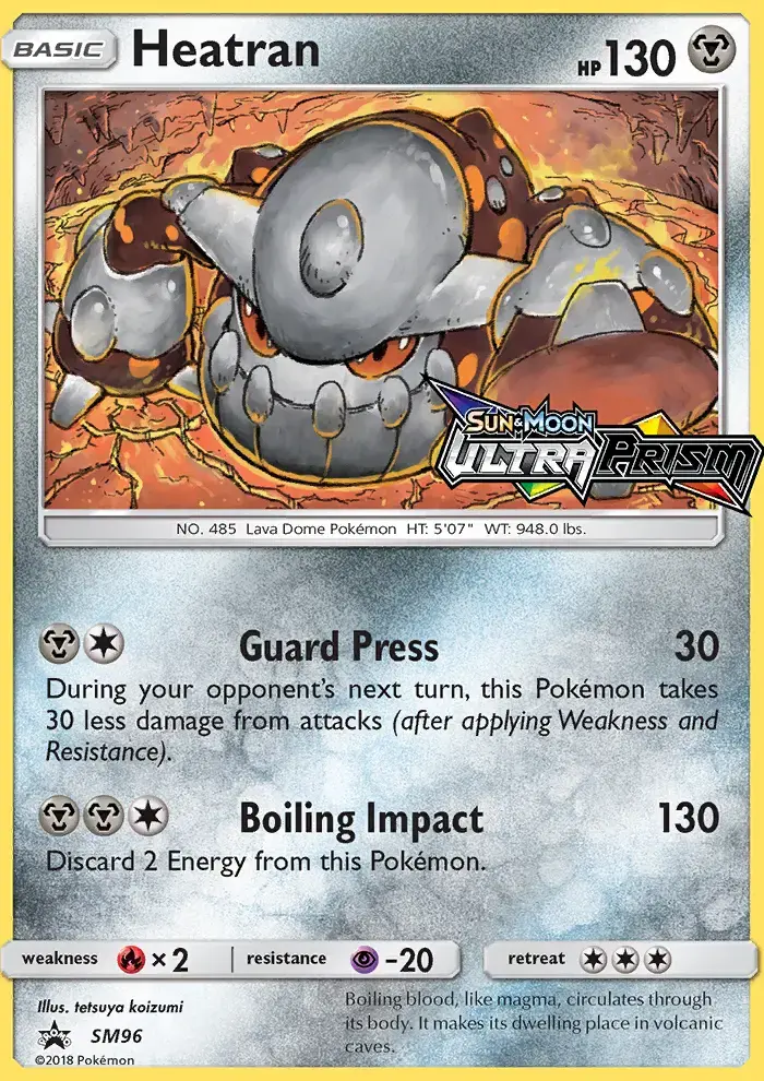Heatran #SM96 — Sun & Moon Promos
