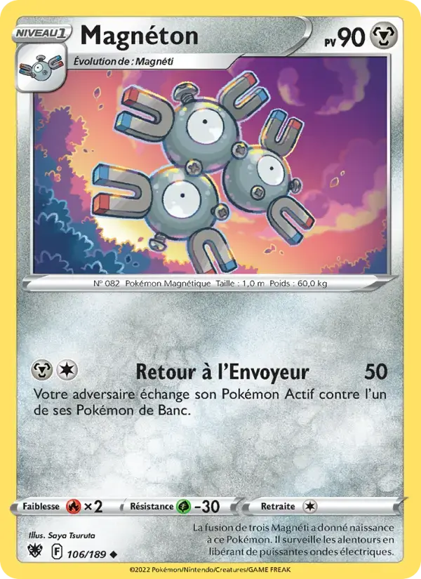 Carte Pokémon Magnéton #106 — Astres Radieux