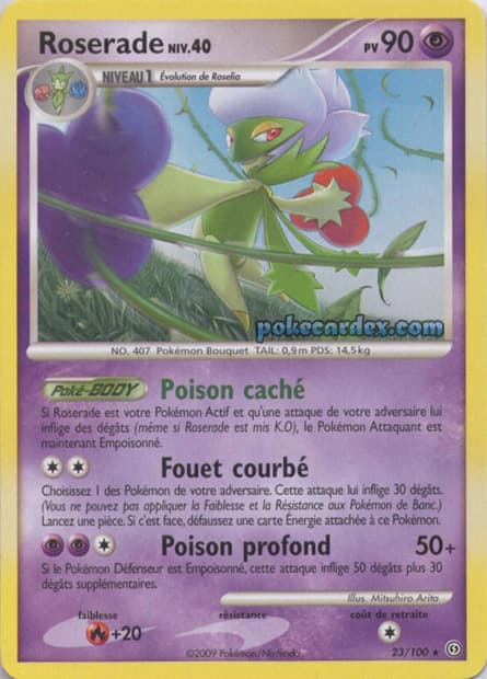Carte Pokémon Roserade #23 — Tempête