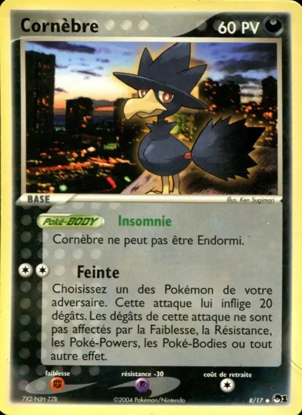 Carte Pokémon Cornèbre #8 — POP 1