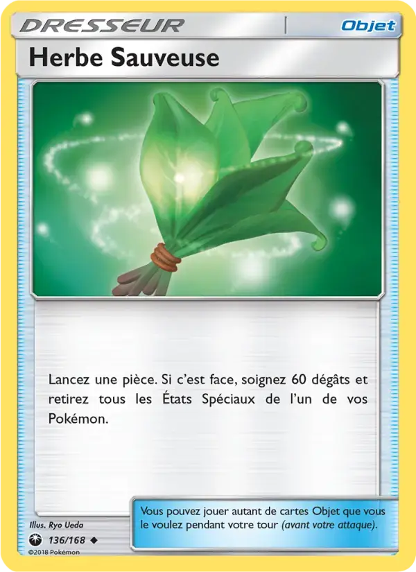 Carte Pokémon Herbe Sauveuse #136 — Tempête Céleste