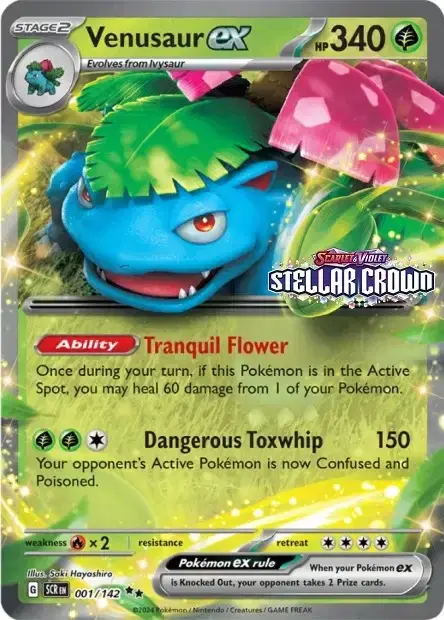 Carte Pokémon Florizarre ex #001/142 — Jumbo