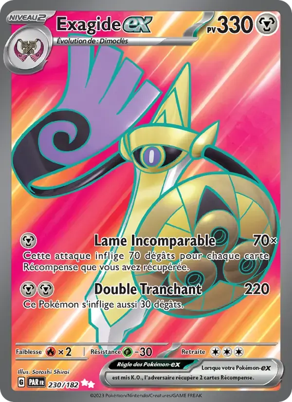 Carte Pokémon Exagide-ex #230 — Faille Paradoxe