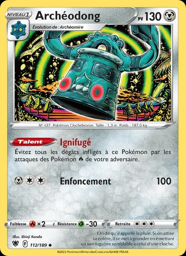 Carte Pokémon Archéodong #112 — Astres Radieux