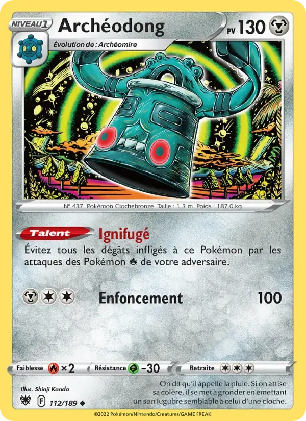 Carte Pokémon Archéodong #112 — Astres Radieux