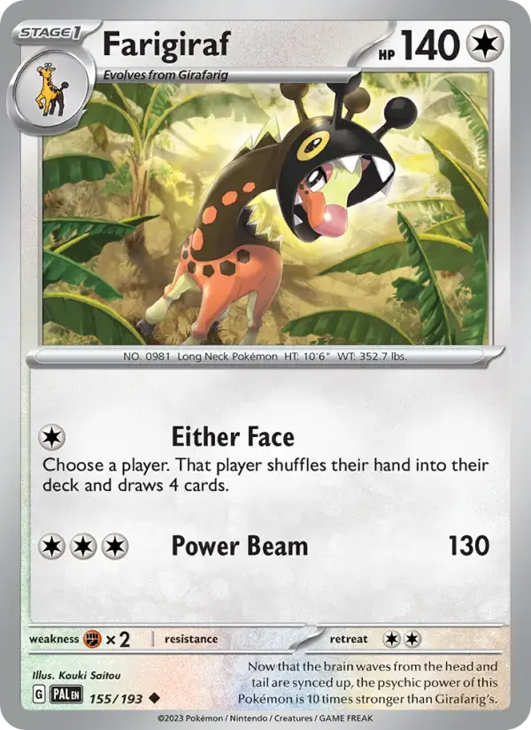 Farigiraf #155 — Paldea Evolved