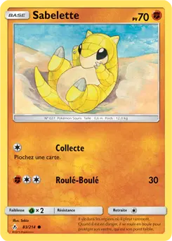 Carte Pokémon Sabelette #83 — Alliance Infaillible