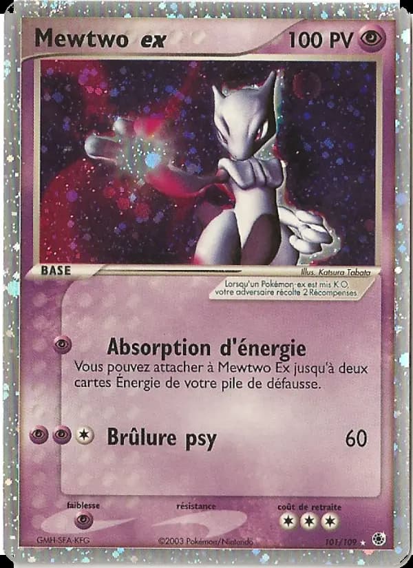 Carte Pokémon Mewtwo ex #101 — Rubis & Saphir