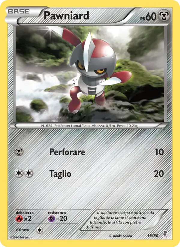 Pawniard #13 — XY Trainer Kit (Bisharp)