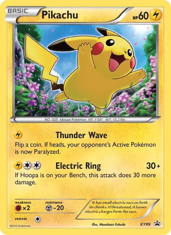 Carte Pokémon Pikachu #XY89 — Promos X&Y