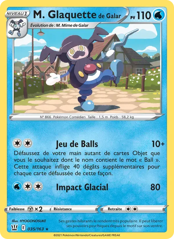 Carte Pokémon M. Glaquette de Galar #35 — Styles de Combat