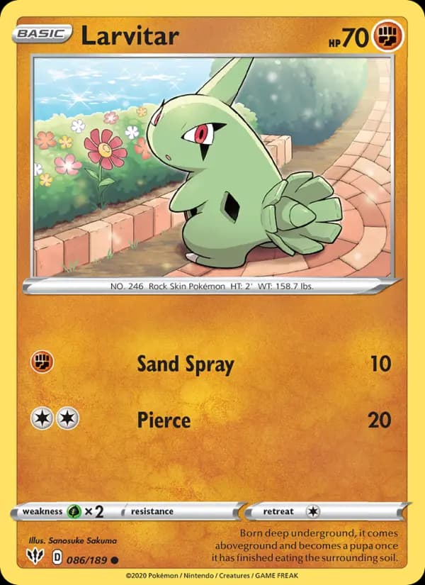 Larvitar #86 — Darkness Ablaze