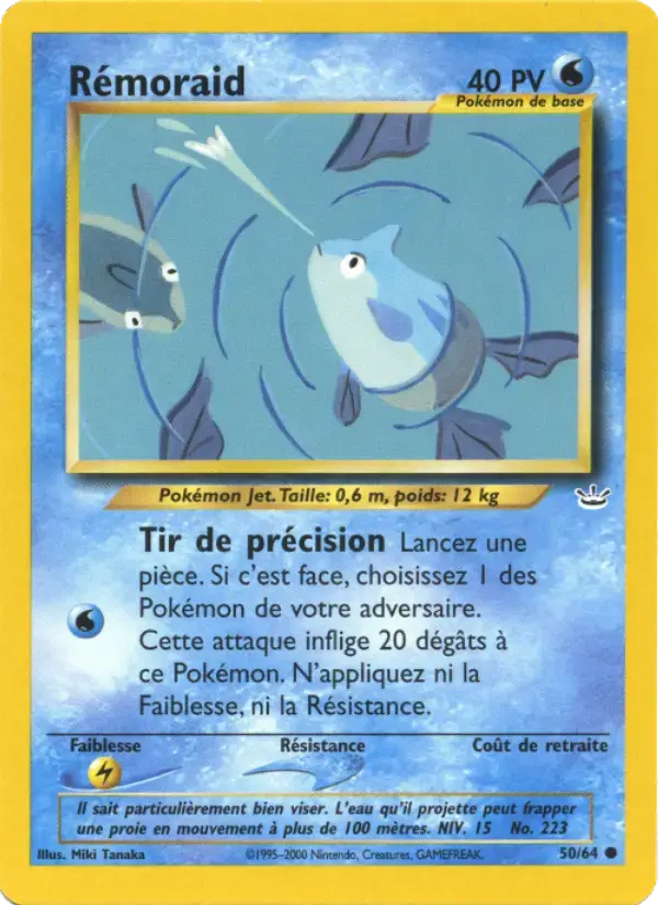 Carte Pokémon Rémoraid #50 — Neo Revelation